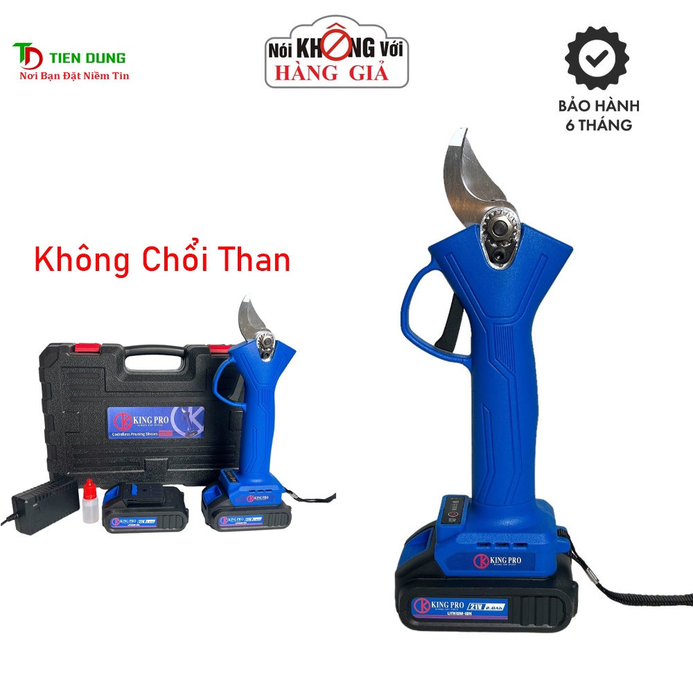 Kéo Cắt Tỉa Cành Cây Dùng Pin KINGPRO 21V Không Chổi Than siếu khỏe