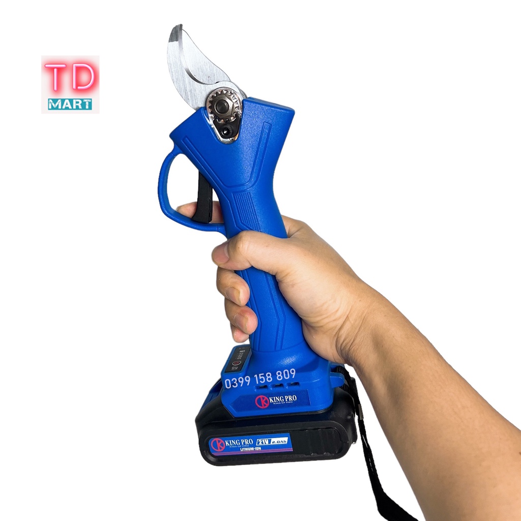 Kéo Cắt Tỉa Cành Cây Dùng Pin KINGPRO 21V Không Chổi Than siếu khỏe