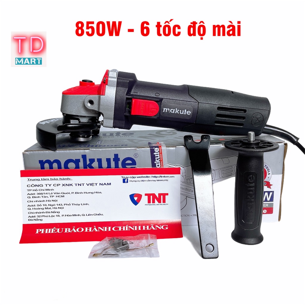 Máy Mài Makute AG126-SV Chỉnh 6 Tốc Độ - 850W Công Tắc sườn