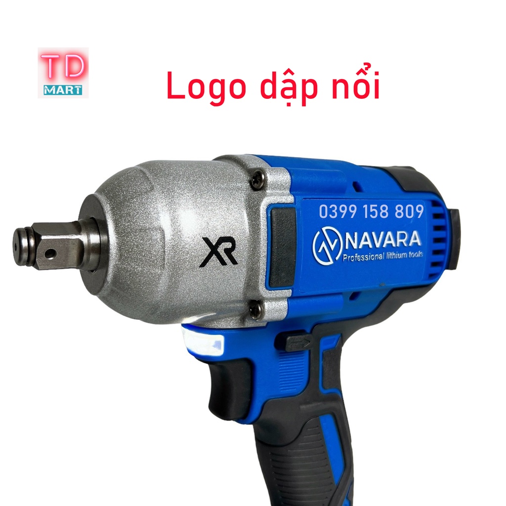 Máy siết bulong NAVARA 21V lực Siết 880N.m siêu khỏe tặng 5 đầu khẩu