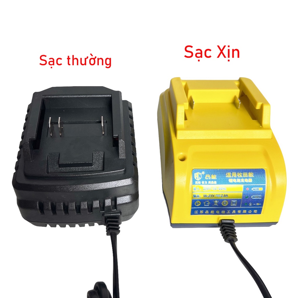 Sạc pin cho máy siết bulong, máy khoan, máy mài Không Chổi Than