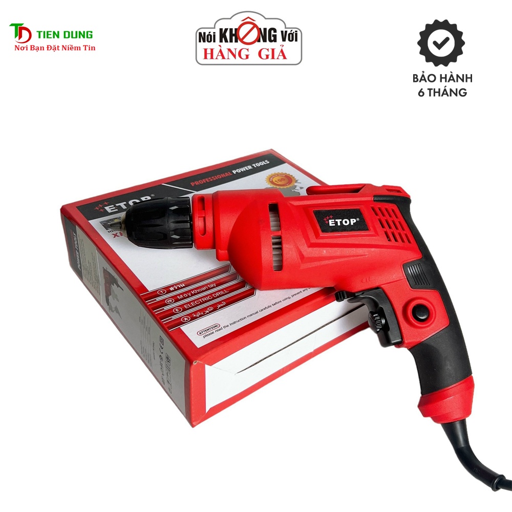 Máy khoan điện ETOP XH-10A Công Suất 620W - Lõi đồng 100%
