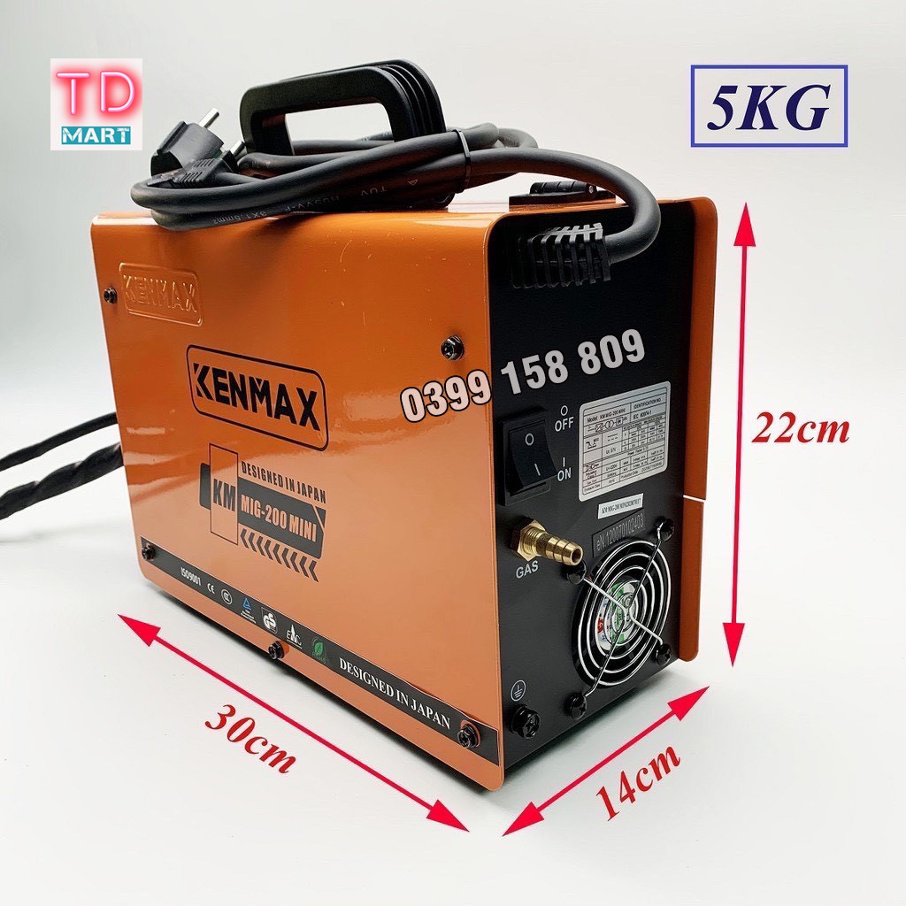 Máy hàn Mig KENMAX MIG-200 MINI 3 Chức Năng - Thương Hiệu Nhật Bản