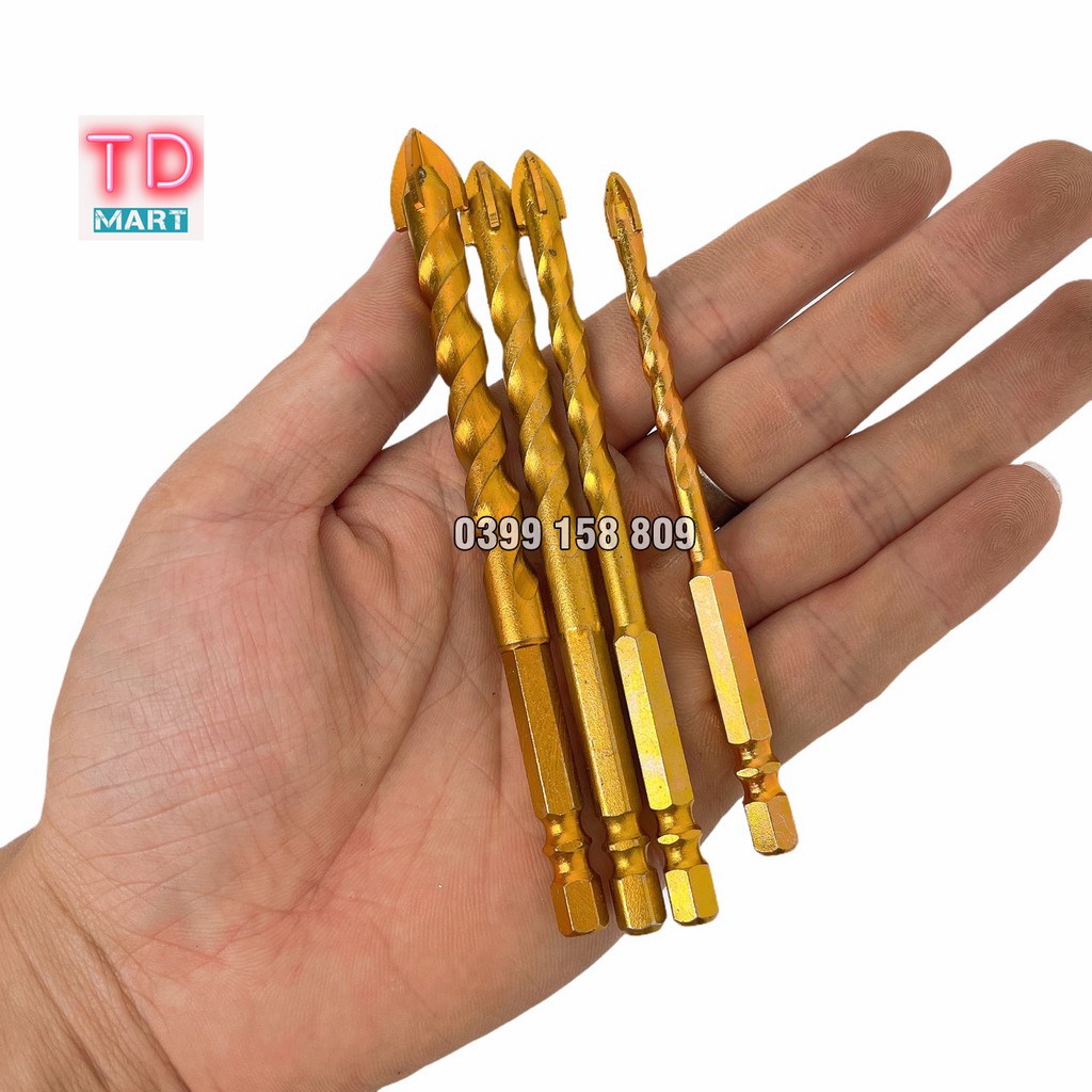 Mũi khoan đa năng chân lục giác TOT, khoan kính, thủy tinh,khoan gạch men