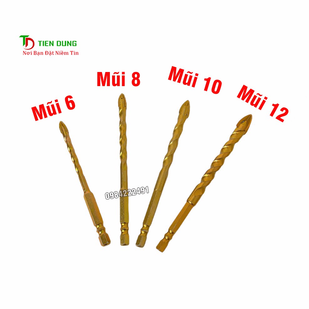 Mũi khoan đa năng chân lục giác TOT, khoan kính, thủy tinh,khoan gạch men