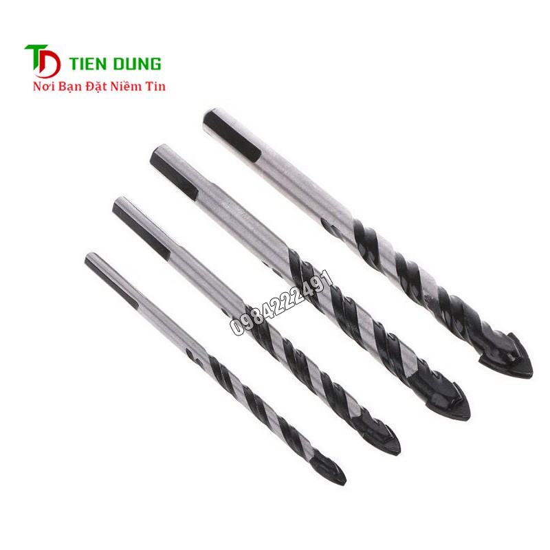 Mũi Khoan Đa Năng Chuôi 3 Cạnh - Khoan Tường, Kính, Gạch Men, Gỗ