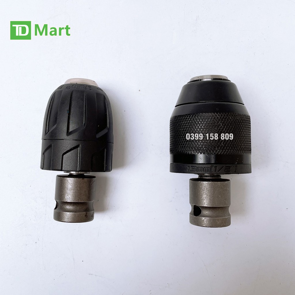 Đầu chuyển bulong1/2 sang khoan đầu kẹp nhanh 10mm - 13mm