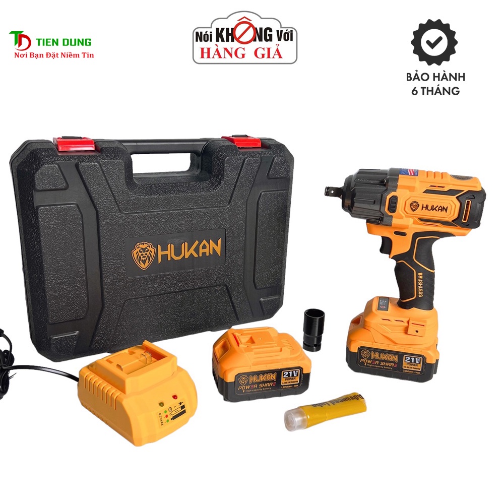 Máy Siết Bulong Hukan X9-IMP Lực Siết 650N.m Mạnh Mẽ, Động Cơ Không Chổi Than