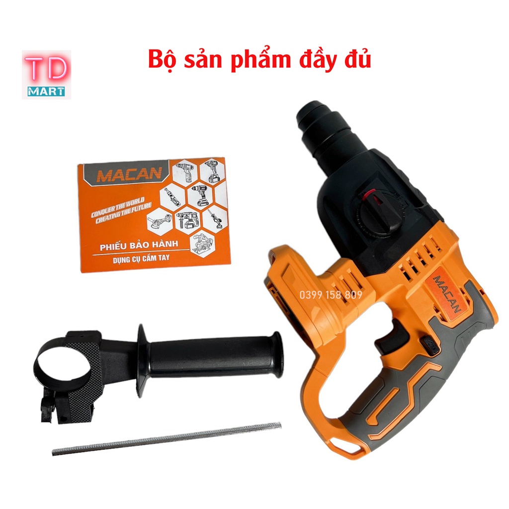 Thân Máy Khoan Bê Tông Dùng Pin 21V Macan Chân Pin Phổ Thông
