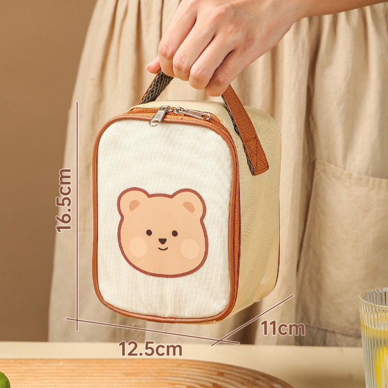 Bình ủ cháo giữ nhiệt lõi inox 304 KidsWorld TEDEMEI 530ml kèm túi giữ nhiệt và muỗng
