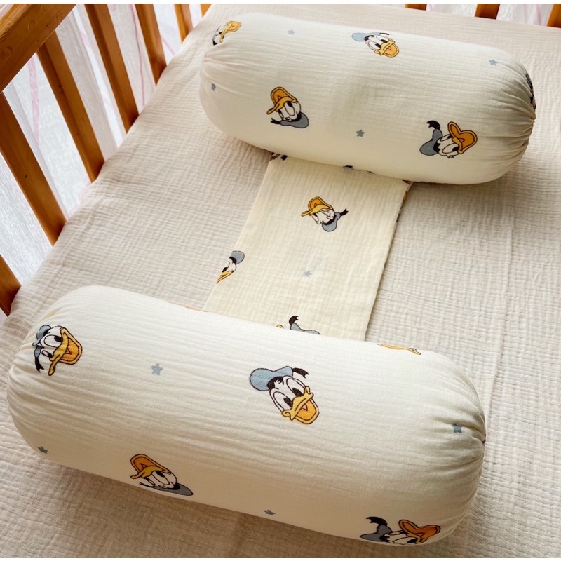 Gối chặn Muslin cho bé sơ sinh thoáng khí cho bé ngủ ngon,ruột bông organic thiên nhiên kháng khuẩn chống giật mình