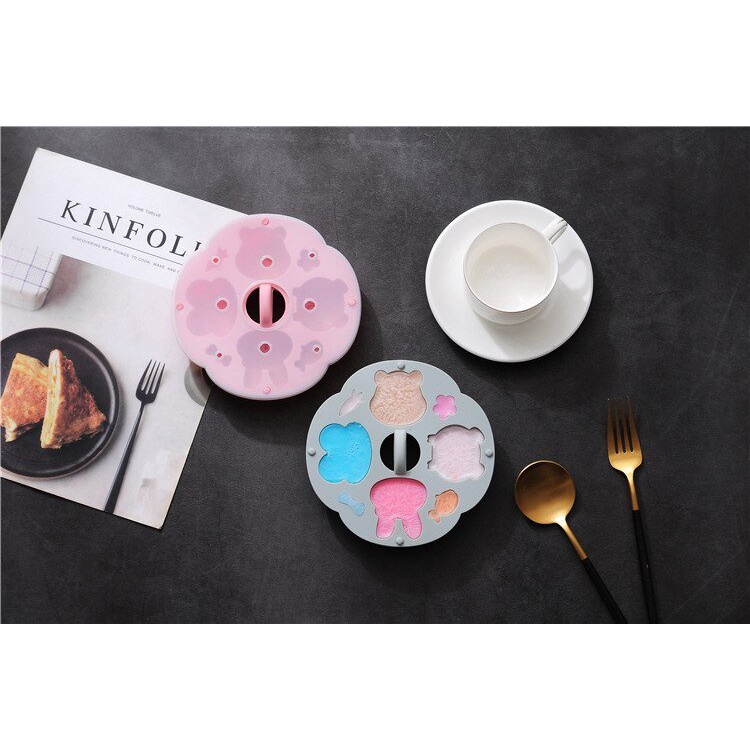 Khuôn silicone cao cấp KidsWorld làm bánh cho bé hình con vật có nắp đậy