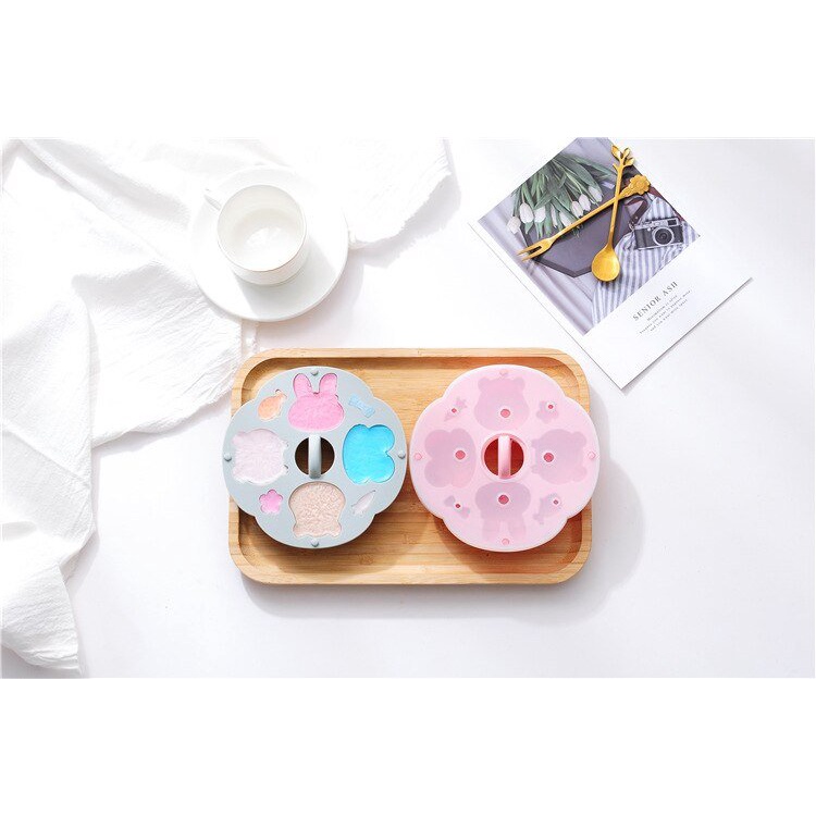 Khuôn silicone cao cấp KidsWorld làm bánh cho bé hình con vật có nắp đậy