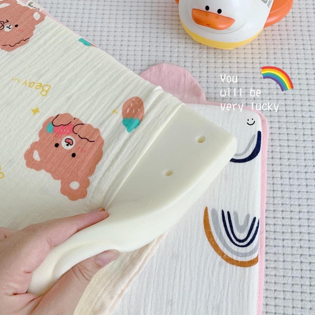 Gối Cao Su Non Muslin Cho Bé KidWorld Bunny Siêu Êm Ái Có Kết Cấu Lỗ Thoáng Khí Chống Ngạt Giúp Con Yêu Ngon Giấc