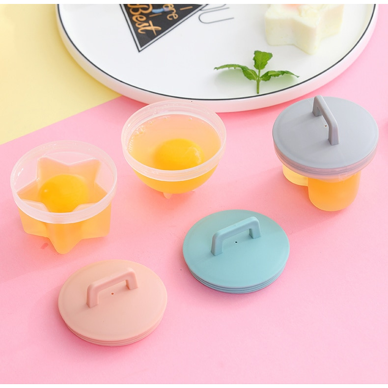 Set 4 khuôn dụng cụ làm bánh, hấp trứng KidsWorld kèm chổi quét dầu nhiều hình cho bé ăn dặm