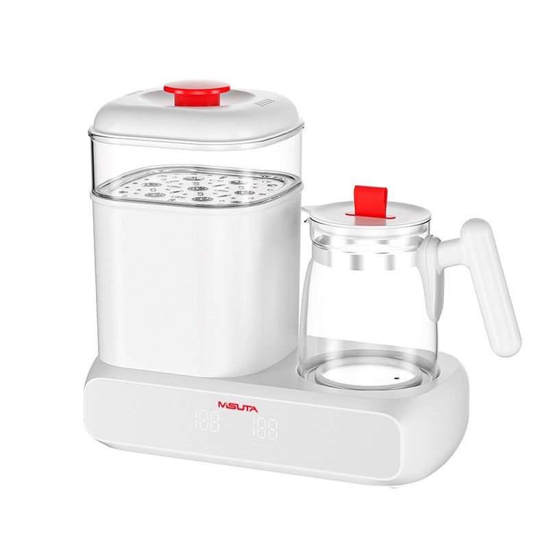 Máy hâm sữa tiệt trùng bình sữa sấy khô kết hợp máy đun nước pha sữa MISUTA-MDXT-19001 điều chỉnh nhiệt độ