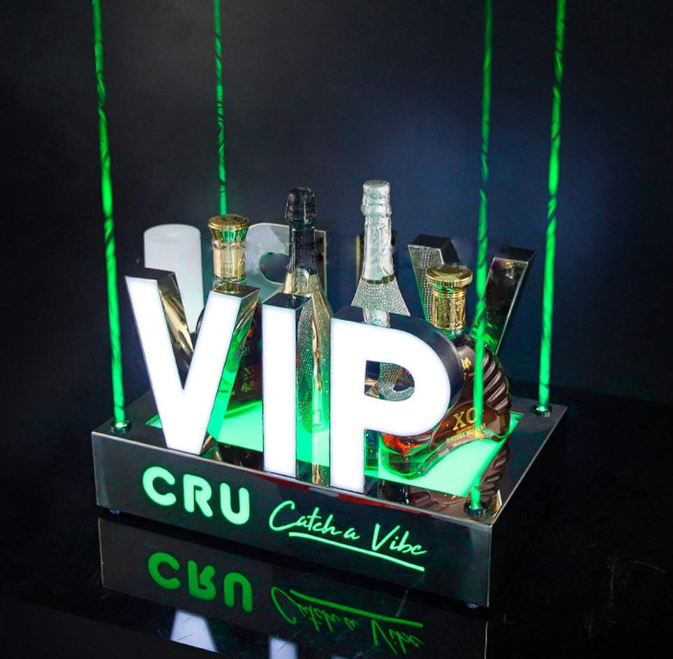 Đế trưng chai rượu có đèn led VIP cho Bar Karaoke Nhà hàng CZ01A