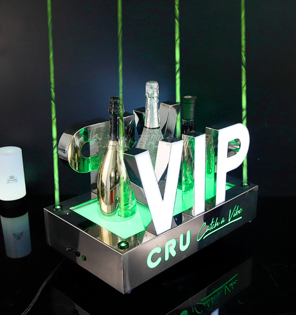 Đế trưng chai rượu có đèn led VIP cho Bar Karaoke Nhà hàng CZ01A