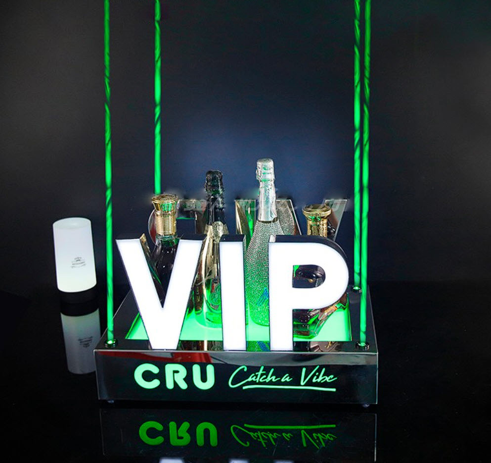 Đế trưng chai rượu có đèn led VIP cho Bar Karaoke Nhà hàng CZ01A