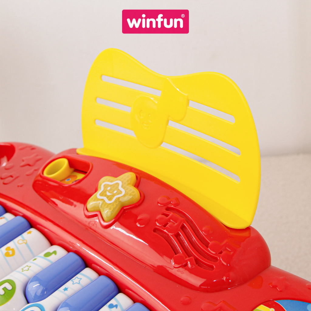 Đồ chơi Đàn nhạc mini có đèn và micro cho bé Winfun 2016