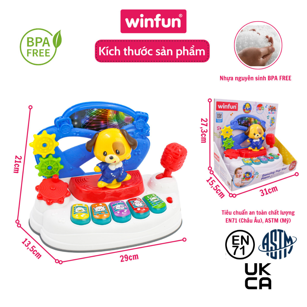 Đàn nhạc động vật - nhảy theo nhịp điệu cùng Pu Winfun 0796-NL
