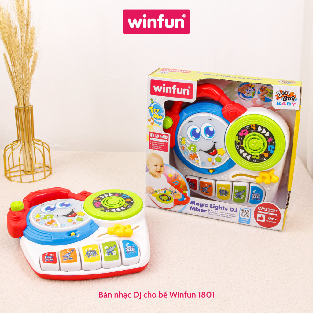 Bàn nhạc DJ cho bé - khám phá tài năng âm nhạc Winfun 1801-NL