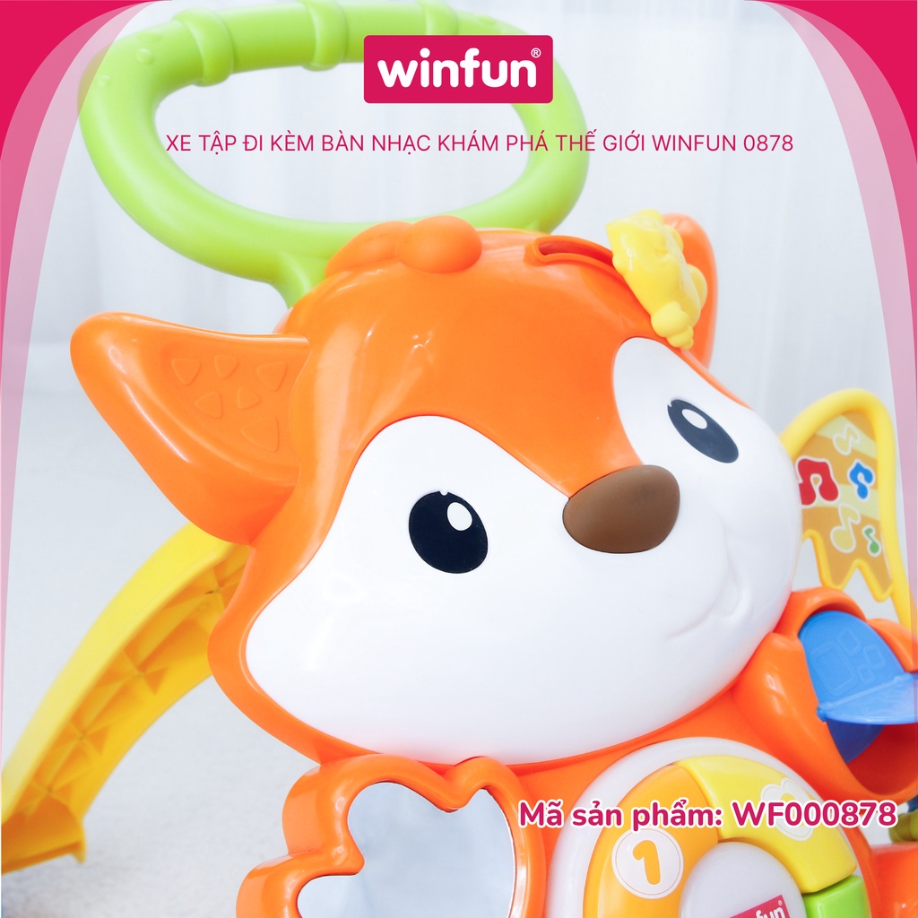 Xe tập đi kèm bàn nhạc khám phá thế giới Winfun 0878-NL