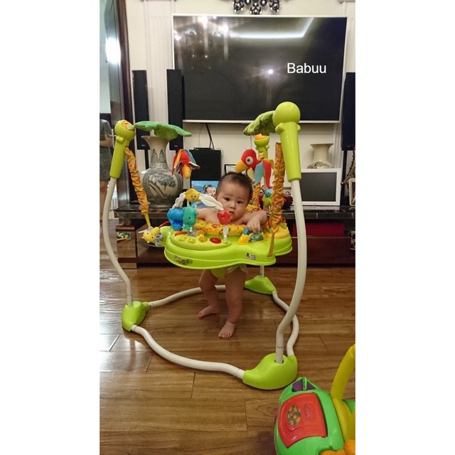 Jumperoo - Ghế nhún nhảy tập đứng dành cho trẻ em có đèn, nhạc và thanh đồ chơi Konig-Kids - 63569