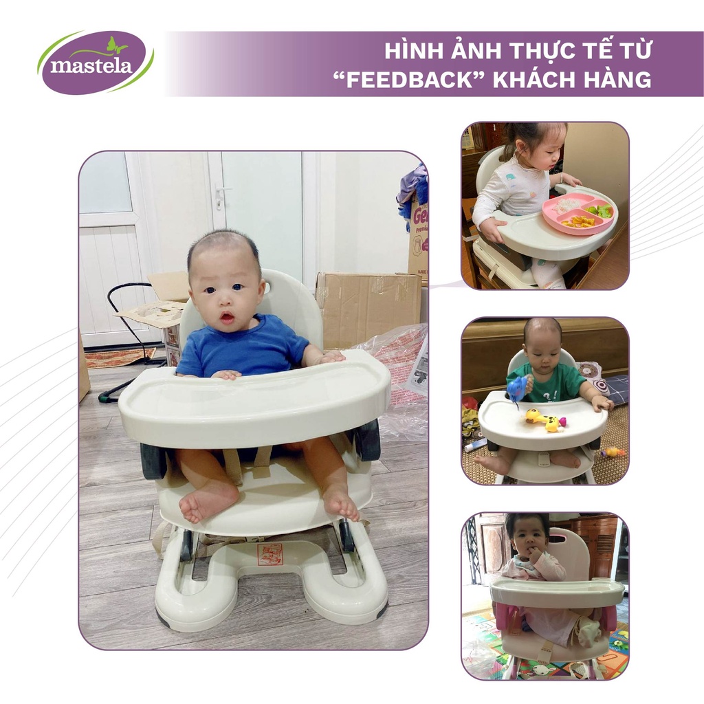 Ghế ngồi ăn dặm cho bé - điều chỉnh độ cao cho bé tự ăn uống, thương hiệu Mastela 7110  BPA FREE - uy tín hơn 10 năm