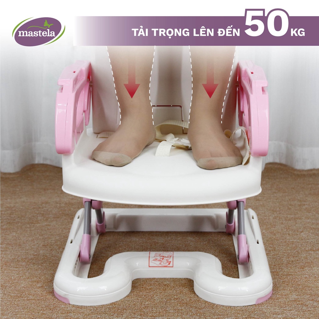 Ghế ngồi ăn dặm cho bé - điều chỉnh độ cao cho bé tự ăn uống, thương hiệu Mastela 7110  BPA FREE - uy tín hơn 10 năm
