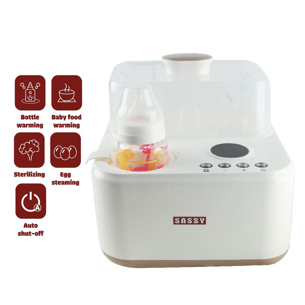 Máy Tiệt Trùng Bình Sữa và Hâm Sữa màn hình Led điều chỉnh nhiệt độ hâm sữa - 2 trong 1 Sassy - 320E