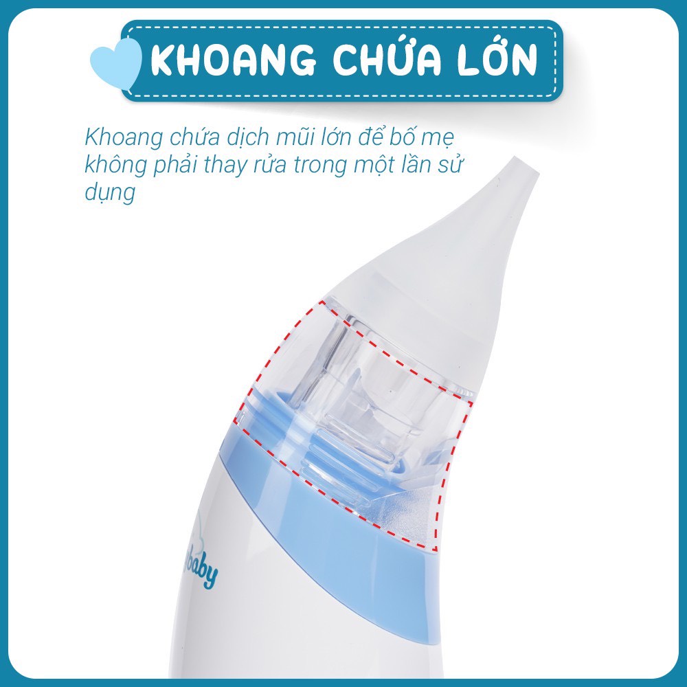 Máy hút mũi cho bé sơ sinh - 2 đầu hút Comfybaby - CF718 - vệ sinh mũi cho trẻ sơ sinh