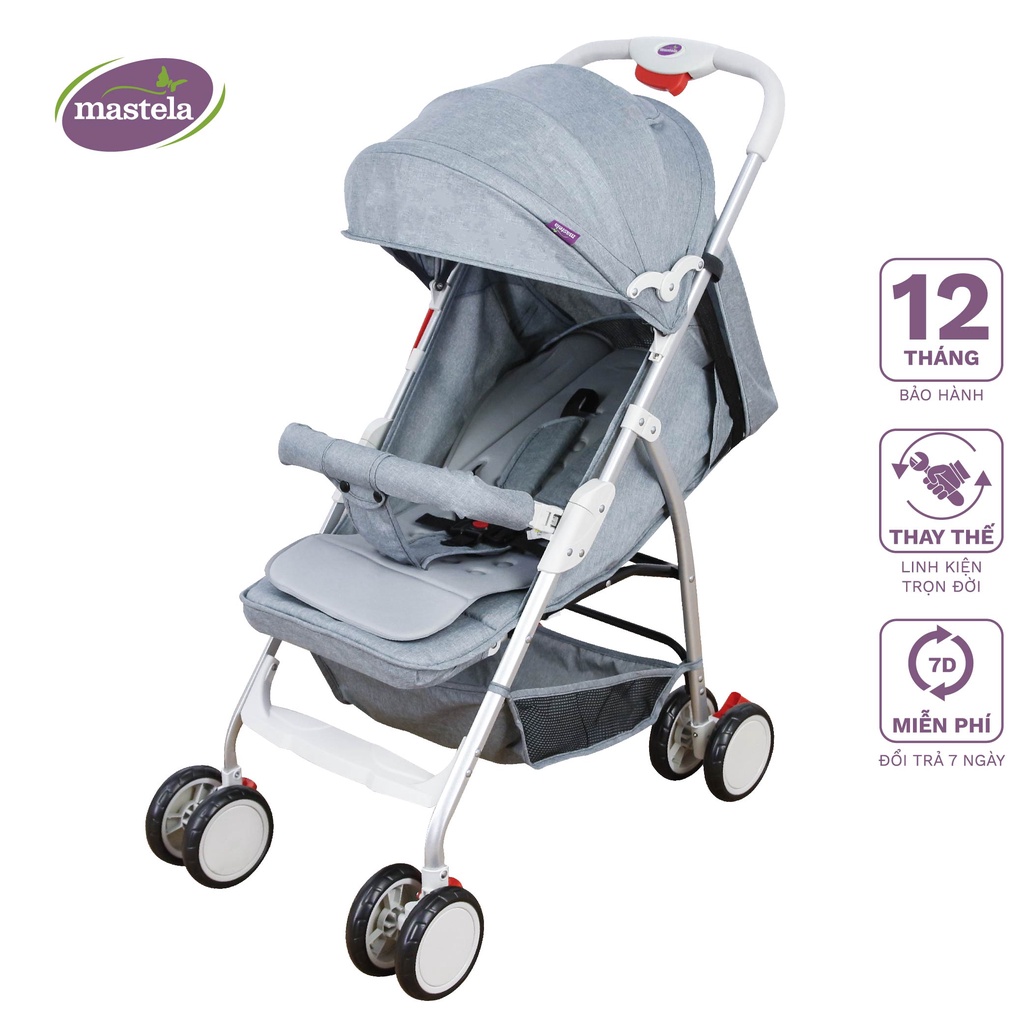 Xe đẩy du lịch cho bé chính hãng Mastela MSTL419 - BS - A2 hợp kim cao cấp siêu nhẹ dễ dàng gấp gọn, bảo hành 12 tháng