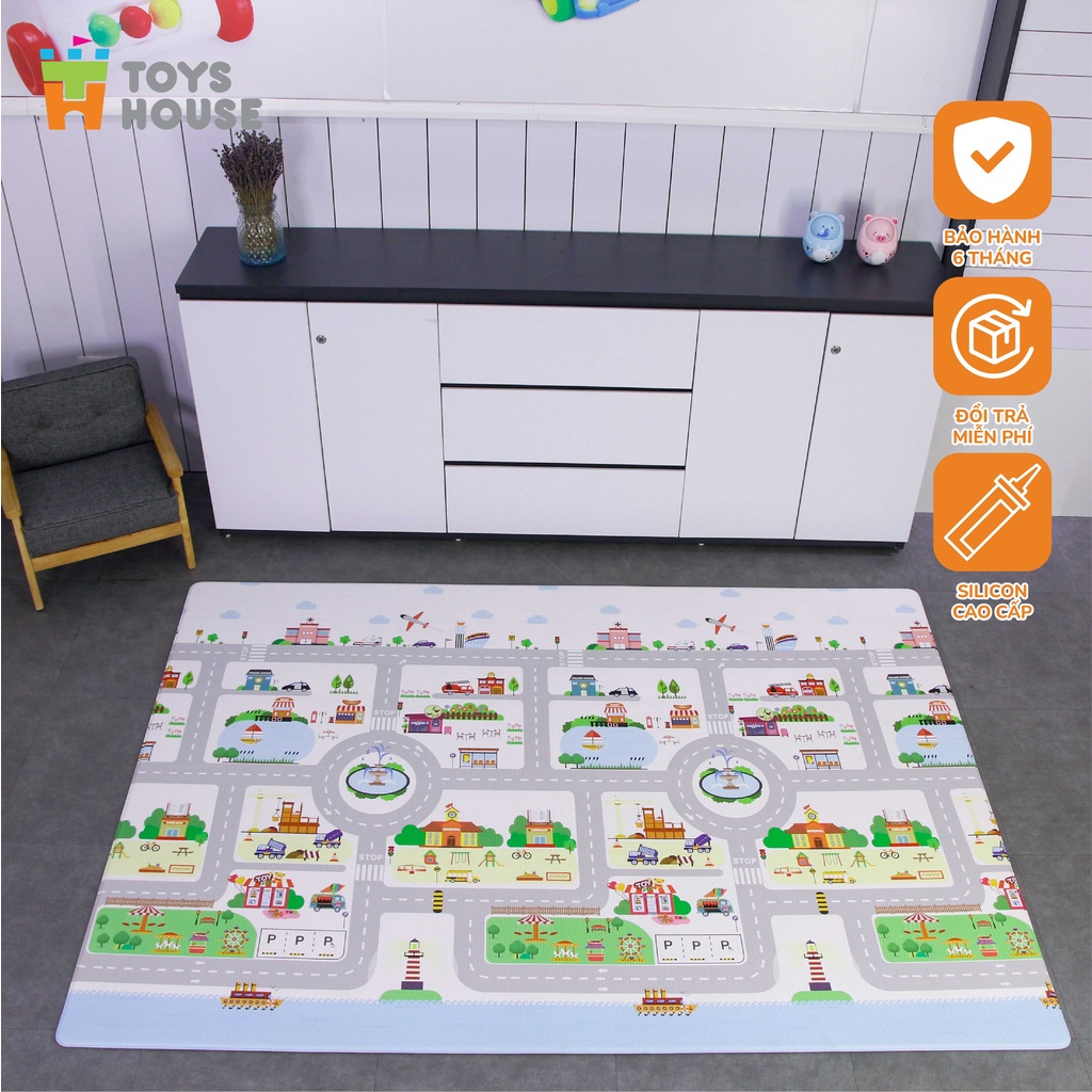 [Hàng Đẹp] Thảm trải sàn Silicon chống trơn trượt cho bé Toyshouse tiêu chuẩn Châu Âu EU71 NACH