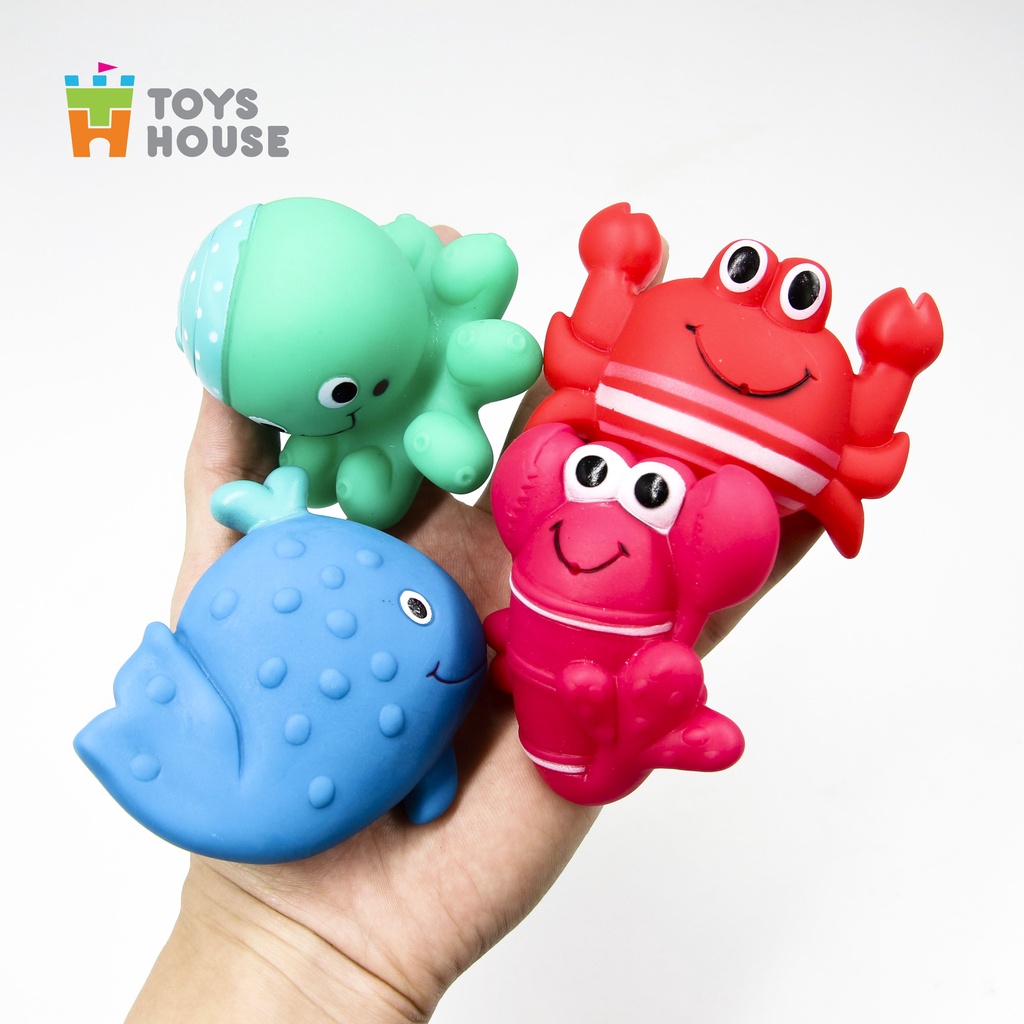 Đồ chơi cho bé tắm sinh vật biển xuất châu Âu Toyshouse set 2 con lựa chọn màu ngẫu nhiên