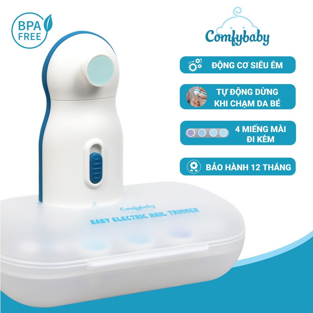 Máy dũa móng tay tự động cho trẻ Comfybaby ME4450, cắt móng tay an toàn cho bé, mài móng tay cho trẻ sơ sinh