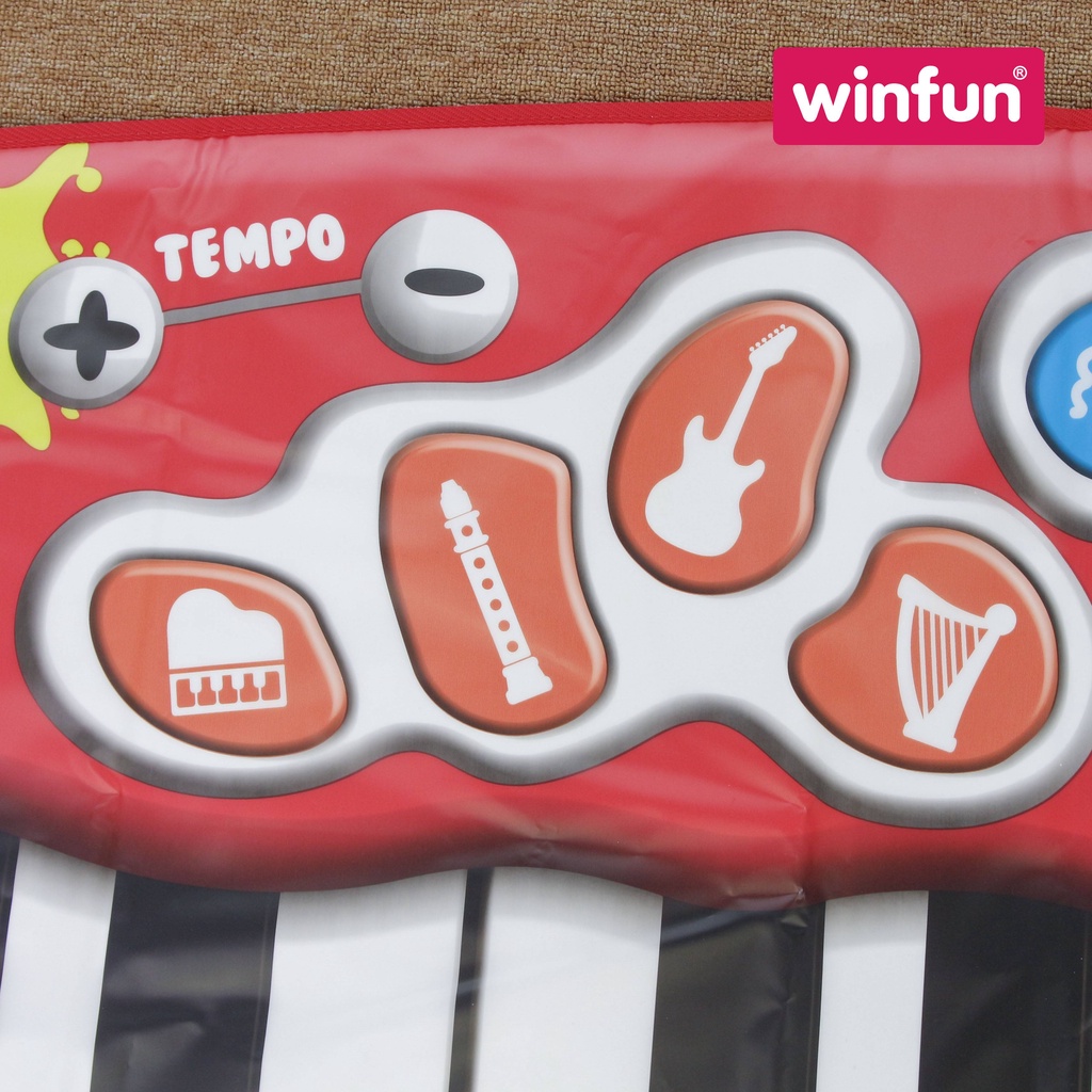 Thảm nhạc hình phím đàn Piano cho bé nhảy cùng nhịp điệu vui nhộn tăng khả năng vận động ở trẻ Winfun 2508-NL
