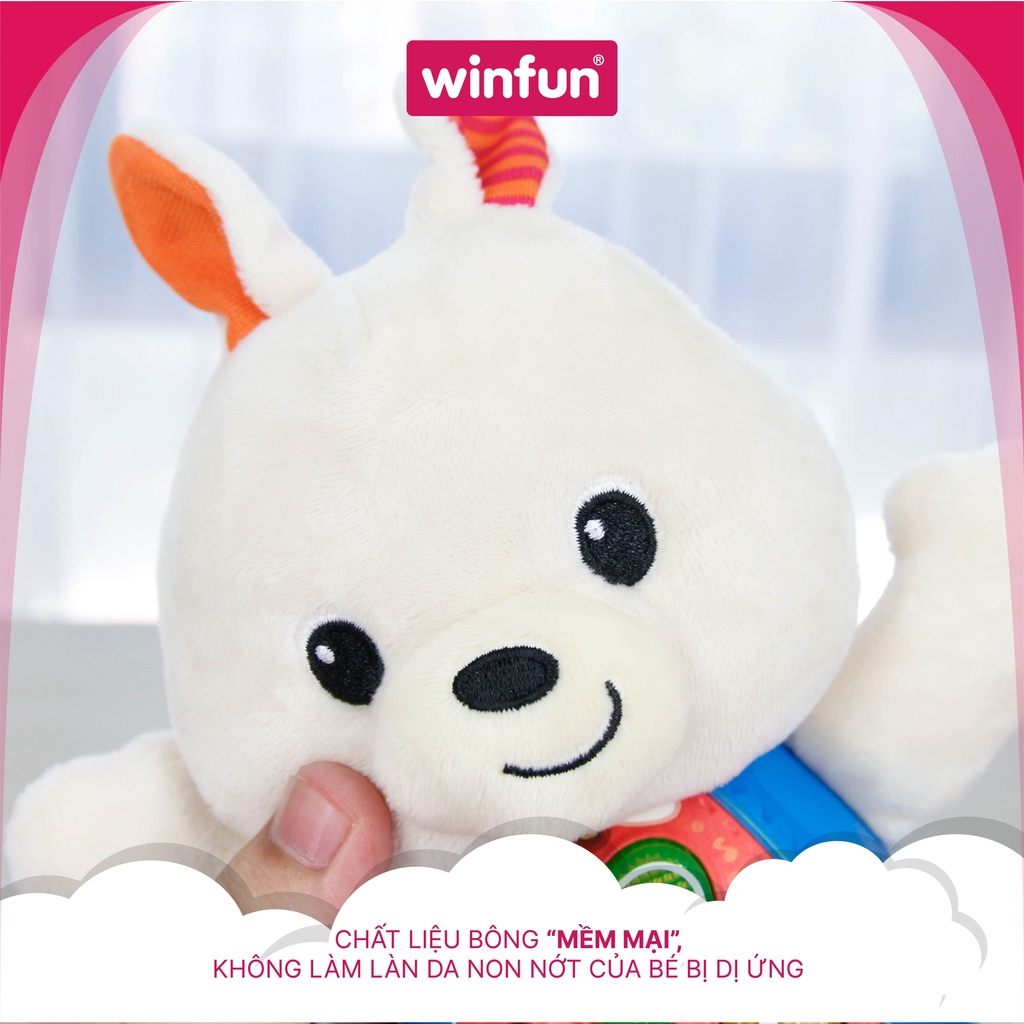 Đồ chơi cho bé hình chú thỏ LiLi phát nhạc vui nhộn - biết đọc chữ tiếng anh giáo dục sớm cho trẻ 0-36 tháng Winfun 0687
