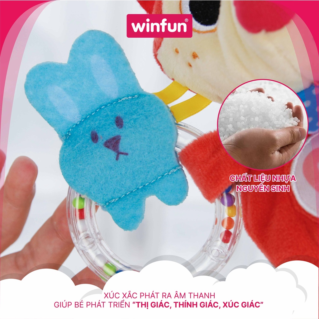 Đồ chơi treo nôi cho bé cảm ứng phát nhạc, biết nói tiếng anh, chú cáo CoCo - người bạn đồng hành cùng bé Winfun 720021