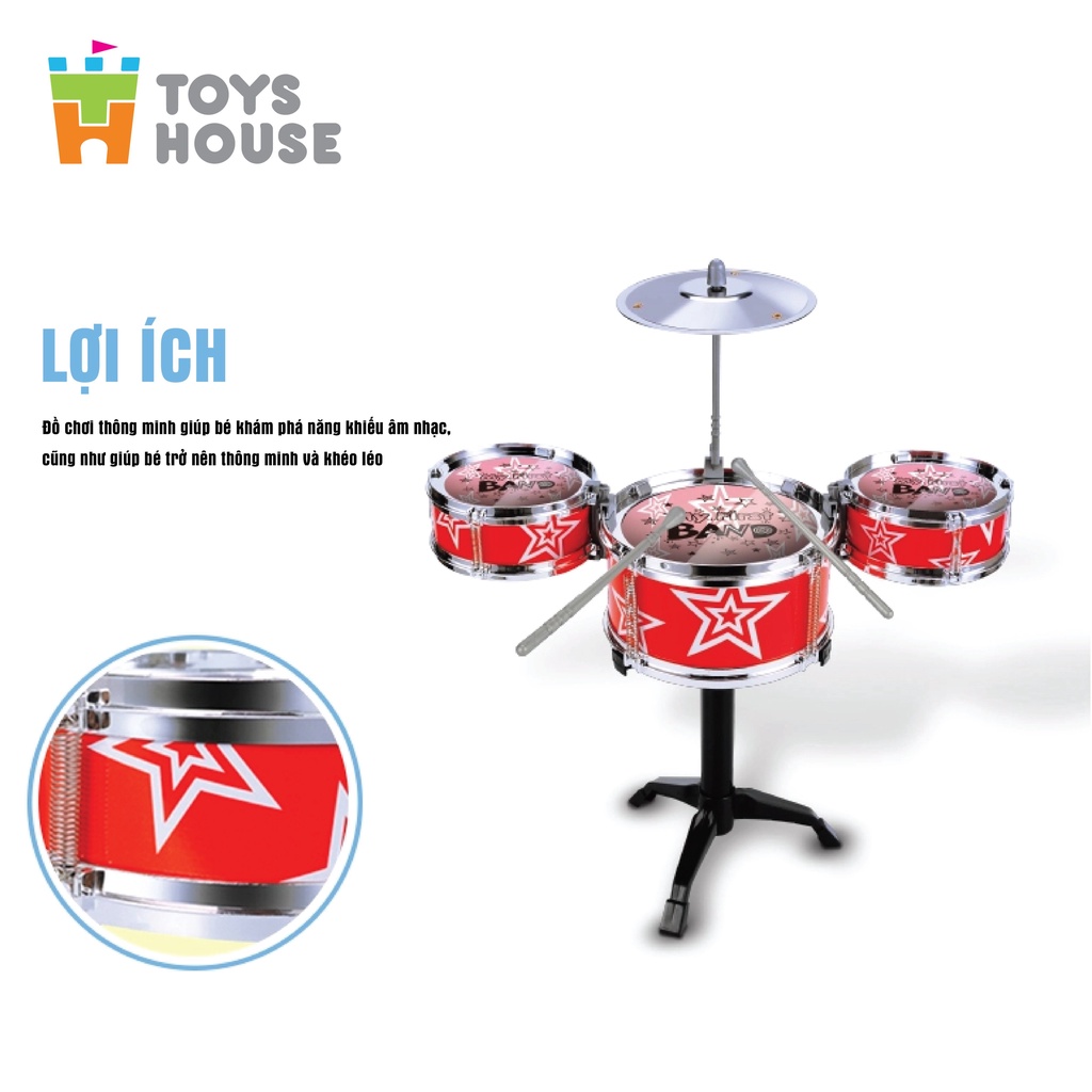 Trống đồ chơi cho bé Jazz Drum - Nhạc cụ, âm nhạc hướng nghiệp cho bé yêu Toyshouse