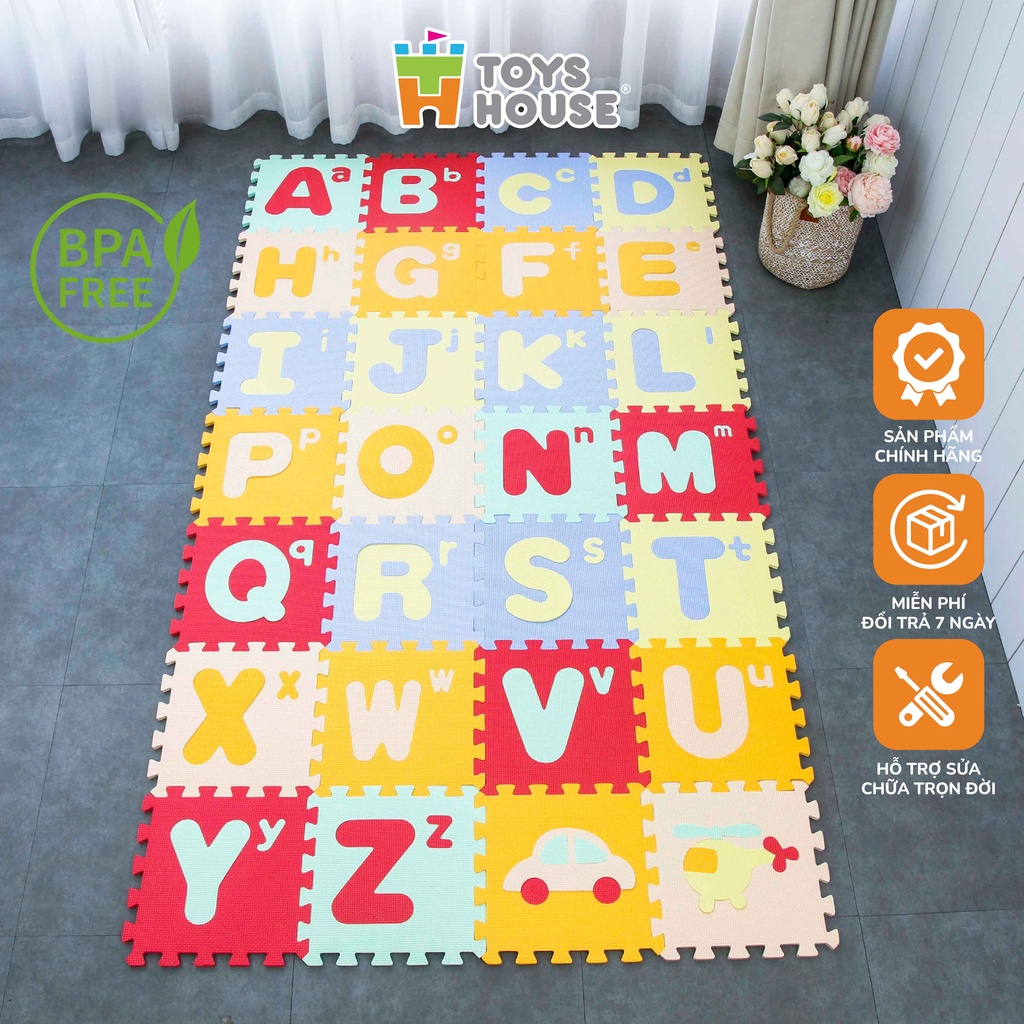 Thảm xốp ghép Toyshouse chữ cái tiếng anh 28 tấm HK002