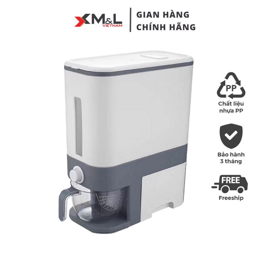 Thùng đựng gạo thông minh M&L - Royalcare 6068 - Hàng chính hãng bảo hành 12 tháng