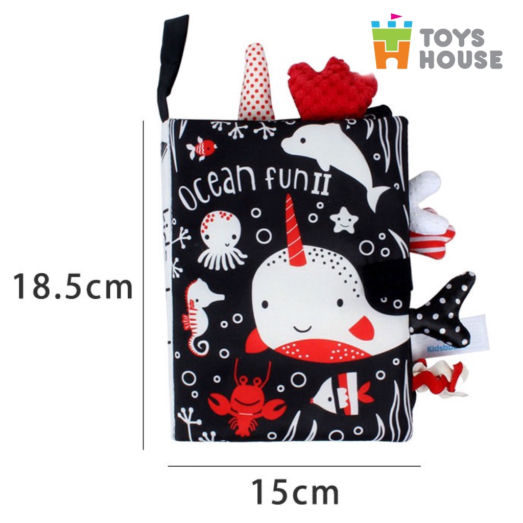 Sách vải cho trẻ sơ sinh - đồ chơi giáo dục sớm Toyshouse nhiều chủ đề giúp phát triển đa giác quan cho bé từ sơ sinh