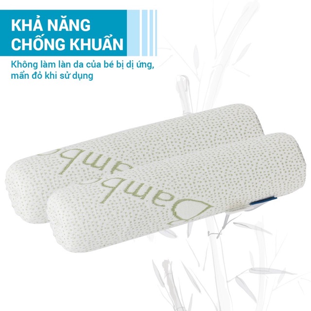 Gối chặn sơ sinh bamboo mềm mại, thoáng khí Comfybaby CFN02