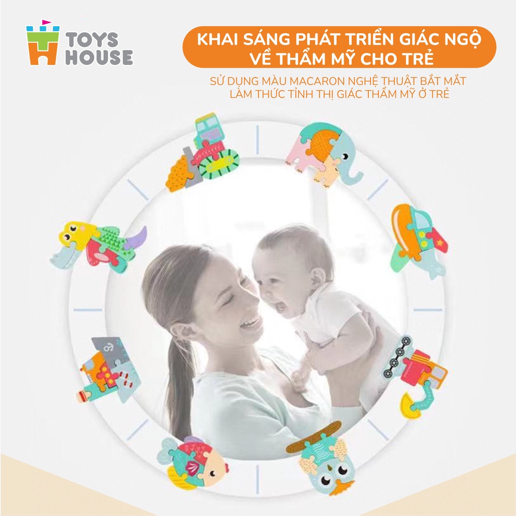 Đồ chơi ghép hình gỗ 3D thông minh Toyshouse - hàng chính hãng