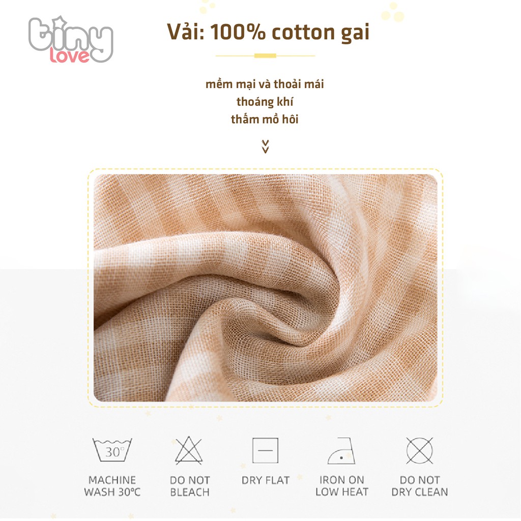 Yếm chữ U giữ ấm cổ 100% organic cotton Tinylove chất liệu an toàn cho bé