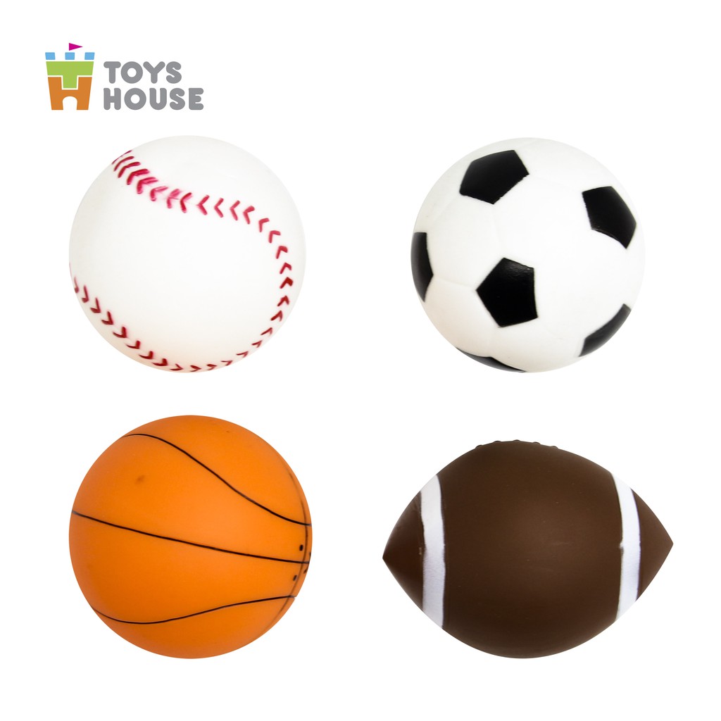 Đồ chơi nhà tắm cho bé-set 4 món hình quả bóng vô cùng dễ thương Toyshouse, hàng chính hãng