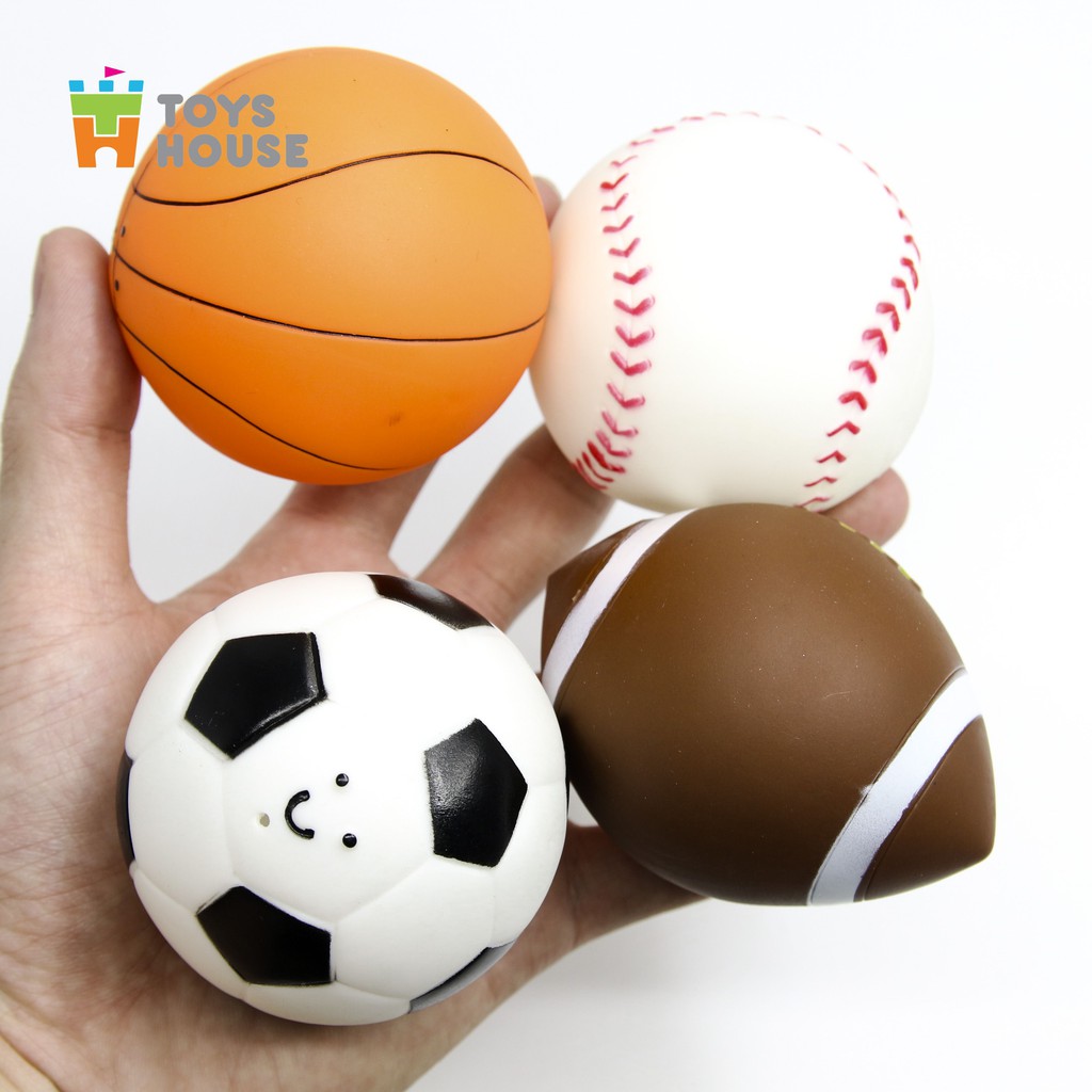 Đồ chơi nhà tắm cho bé-set 4 món hình quả bóng vô cùng dễ thương Toyshouse, hàng chính hãng