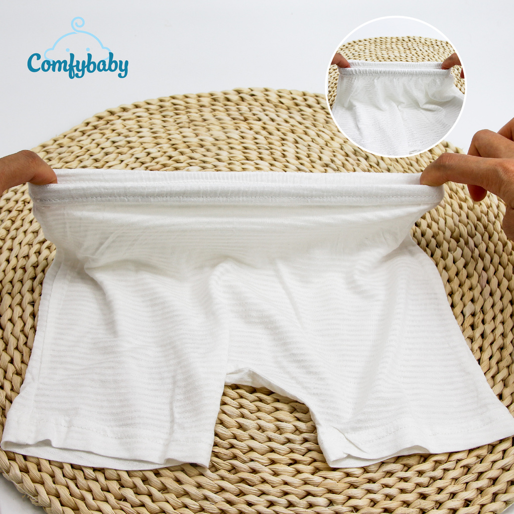 Bộ quần áo cộc tay cho bé 100% cotton lụa - siêu nhẹ - thoáng mát Comfybaby QACF22042021 size 3-12 tháng
