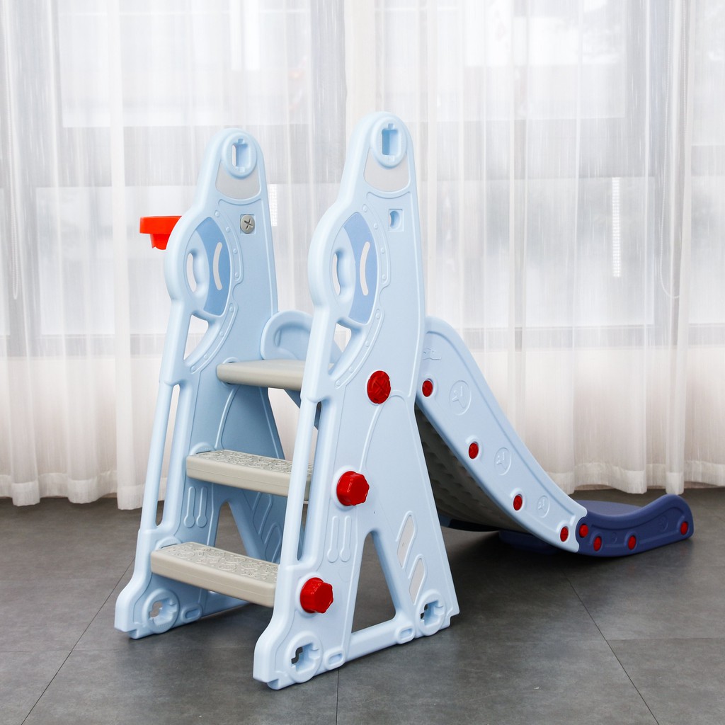 Cầu trượt kèm Khung bóng rổ cho bé Toyshouse WM21B271, hàng chính hãng cao cấp